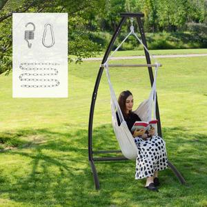 G TALECO GEAR C-Type Hanging Hammock Chair Stand, Heavy Steel Swing Hammock Chair Stand, Suitable for Indoor and Outdoor Swing FrameSeat not Include