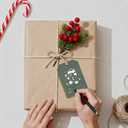 3 x Beautiful Christmas Gift Tags - 48-Pack Holiday Labels with 16.4ft Jute Twine, 8 Unique Designs Double-Sided with to/from Area, Paper Tags for Wrapping, DIY, Holiday Presents & Xmas Decorations