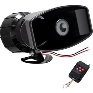 Alarm Horn Siren 7 Sound Police Siren 100w 12v Car Alarm Sirens Pa Speaker System Emergency Amplifier Alarms Kit Horn for Car Truck Lorry Boat