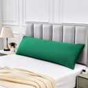 Warmstar Cotton Body Pillow Cover 1 Pack, 600 Thread Count Body Pillow case 20"x54", Long Body Pillow Case Cover Soft Breathable with Envelope Closure,Green