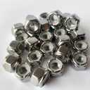 2 x 1/4-20 Nylon Insert Hex Lock Nuts, 90PCS 304 (A2-70) Stainless Steel Lock Nuts,Plain Finish, Standard Thread Nylock Nuts for Industrial & Home Use