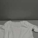 BZB Womens Long Sleeve Crop Tops Fall Y2K Lace Square Neck Slim Fitted Basic Ribbed Tee Blouse Shirts (Large, White)