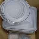 60 PCS Food Storage Containers with Lids Airtight, (30 Lids & 30 Containers) Leak proof Containers Set for Kitchen, Meal Prep, BPA-Free, PVC-Free Plastic, Microwave/Dishwasher Safe, Extra Labels & Pen