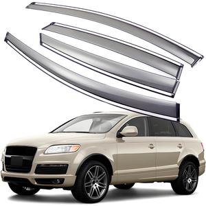 Wind Deflectors Rain Guards Compatible with Audi Q7 2007-2015, Sun Shield Window Visors, Tape-On 4 pcs