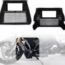 Black Front Chin Spoiler Radiator Cover for Harley CVO Road Street Glide 2023-2026 FLHX FLTRX FLTRXSTSE 2024-2026 FLHXSTSE 2026-later Accessories, Replace# 57200457