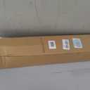 LazBlinds No Drill Bamboo Roman Shades, 28" W x 48" H, Star-Brown