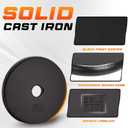 Yes4All Standard 1 Inch Cast Iron Weight Plate - Ideal for Strength Training - 25LB - Single
