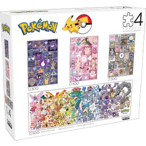 Buffalo Games - Pokmon - 4 X 1 Multipack - Pokemon Multipack No. 2 - Jigsaw Puzzle for Adults -Challenging Puzzle Perfect for Game Nights