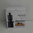 Juicer Machines Easy to Clean, with Wide Mouth & Large Feed Chute, Cold Press Juicer For Whole Fruits & Vegetables, Slow Masticating Self Feeding for Juice Extractor Machine, High Juice Yield (Medium, Premium Black)