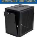 12U Wall Mount Server Cabinet Network Rack Vented Enclosure Locking Door, 25" H x 22.4" W x 17.7" D