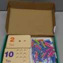 Suwimut Wooden Counting Peg Board, Math Manipulatives Number Counting Toys for Kindergarten Toddlers Learning Activities, Montessori Educational Toys for 3 4 5 Year Old Kids Boys Girls Gifts