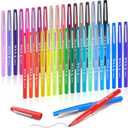 Fuyoooo 34 Pcs Felt Tip Pens 0.7mm Medium Point Colored Felt Tip Pens for Journaling Planner Writing Note-taking Art Office and School Supplies(Multicolor)