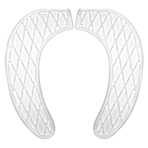 Yoande Gel Toilet Seat Cushion Pad Washable Toilet Seat Cover Portable Padded Adhesive Riser Cushion for Toilets Commode Chair Pain Relief Comfort for Elderly Handicapped Seniors(Clear)