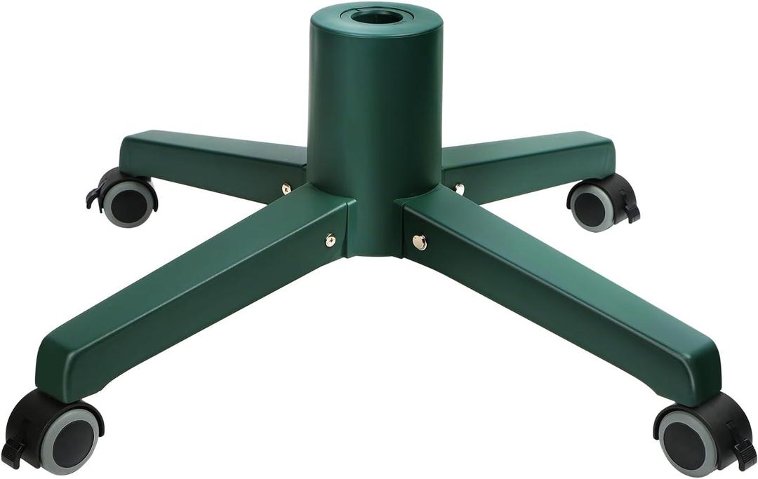 Blissun Christmas Tree Stand With Movable Wheels for Artificial Trees, Xmas Holder, Fits up to 8FT