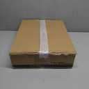 Brass Arc Floor Lamp - Dimmable LED with White Shade for Living Room, Bedroom, Office & More