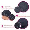 OYM HAIR Short Human Hair Wigs for Black Women Pixie Cut Wig Human Hair for Black Women Brazilian Virgin Human Hair Full Made Wigs for Women Slight Curly 1B Color