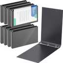 8 Pcs 11 x 17 Inches View Binders 2 Inch 3 Rings Heavy Duty View D Ring Binders Economy Holds 11" x 17" Paper for Artwork Blueprints, Office, Home, Work Places (Black)