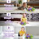 Baby Toys 6-12 Months, Musical Turtle Tummy Time Developmental Crawling Toy for 6 7 8 9 10 Months, Educational Bilingual Infant Toy 6-9-12 Months, Baby Boy Girl Birthday Gifts