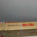 LET'S CAMP Mesh Back Camping Chair Portable Folding Heavy Duty Outdoor Chair Support 330 LBS Durable Large Arm Chair with Cup Holder and Carry Bag for Camp, Fishing, Hiking, Red (1 PC)