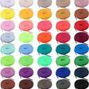 BQTQ 40 Pairs Colored Shoe laces Flat Shoelaces Multipack Shoestrings for Sneakers Skates Sport Shoes Boots (40 Colors) (Pink)
