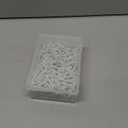 #8 x 1-1/4" (Approx. 360 Pcs) White Trim Screws 2 lb Box, Durable Wood Screws, Serrated Thread for Secure Fastening, Avoid Cam Out, with a Drill Bit