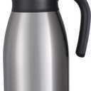GiNT 51Oz Stainless Steel Thermal Coffee Carafe with Lid/Double Walled Vacuum Thermal Carafe / 12 Hour Heat Retention (Silver, 1.5L)