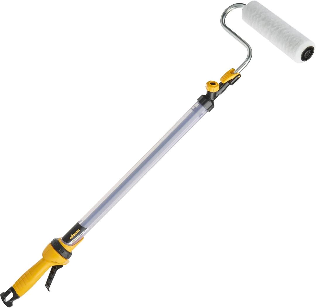 Wagner Spraytech 2419329 PaintStick EZ Roller Paint Roller, Long Handle Extension Roller for Painting Interior Walls and Ceilings