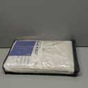 100% Blackout Shield Linen Blackout Curtains for Bedroom 84 Inches Long, Back Tab/Rod Pocket Living Room Drapes, Thermal Insulated Blackout Curtains 2 Panels Set, 50" W x 84" L, Cream