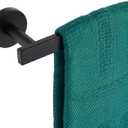 24 Inch Bathroom Towel Racks Bath Towel Bars Kitchen Towel Holder Towel Rails Wall Mounted Stainless Steel, Matte Black 