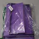 SEEKIND Storage Box, Decorative Storage Bins with Lid,3 in 1 Set,Press-Stud Fastening,Moisture-proof,Foldable for Space Saving Storage,for Clothes, Cosmetic,Blankets (Purple)