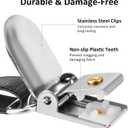 2 x Upgrade Shirt Stays for Men, Adjustable Elastic Dress Garters Belt Tucker Stays Holders Keepers with Non Slip Clips, Mens Suit Accessories for Police Military Professional 1 Pair (M)