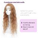 Molefi Curly Hair Topper 26inch Hair Topper for Women with Thinning Hair Cosplay Long Wavy Synthetic Wiglets Hairpieces for Adding Volume