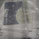 Guken White 100% Blackout Linen Curtains 84 Inch Length 2 Panels Set for Living Room Bedroom Back Tab Thermal Insulated 100% Black Out Drapes Room Darkening Farmhouse Style for Bedroom Curtains 52x84