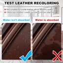 STARTSO WORLD Leather Restoration Kit | Includes Leather Recoloring Balm, Leather Cleaner, Protection Cream| Restores & Repairs (Light Brown)