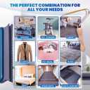 2 x 2-Pack Pet Hair Removal Tool - Lint Remover, Carpet Scraper & Shaver for Clothes and Carpets - Dog & Cat Hair Remover with Carpet Rake for Car,Rugs,Couch,Furniture - Fur Cleaner Tool