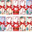 Yexiya 200 Sheets Halloween Christmas Notepads Halloween Sticky Notes to Do List Notepad with 10 Pen for Christmas Party Shopping List Gift, 7.5 x 3.2 Inch(Snowman)