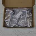 Fireplace Garland and Stocking Holder, 2 in 1 Mantel Hangers, Essential Christmas & Xmas Decoration (White, 6pcs)