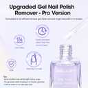 Gellen Gel Nail Polish Remover, Gel Remover for Nails Quickly in 2-5 Minutes, Easy Use No Need to Soak or Wrap, Professional Nail Gel Remover Kit, Gellen Gel Polish Remover Pro (Light purple)