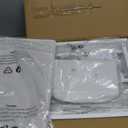 BOLUO Stackable Storage Drawers Closet Organizers and Storage Fabric White 2 Drawer Dresser for Bedroom Modern (Deep(15.4"D x 11.4"W x 12"H))