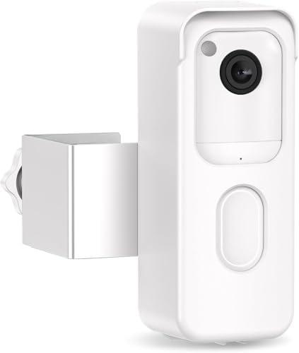Blink Doorbell Mount, No-Drilling Anti-Theft Doorbell Mount for All-New Blink Video Doorbell 2nd Gen, No Block Sensor & Night Vision, Doorbell Camera Bracket Holder for Apartment Renters, White
