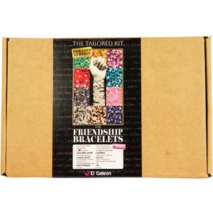 El Galen Friendship Bracelet Kit DIY Albums Mix Beads for Bracelets Glass Alphabet Letter Beads Elastic (Phrases VERSION-11 Albums)