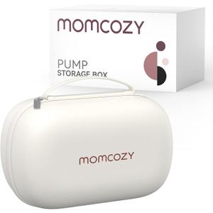 Momcozy Breast Pump Storage Bag, Hard Shell Case with Removable Tray, Watertight Breast Pump Storage Bag for Pumping Bag, Diaper Bag, or HandbagHolds 2 Pumps
