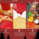 Christmas Joy Lighted Gift Boxes Decorations Set of 3, Stackable Christmas Nesting Boxes Battery Operated for Home and Party Decoration