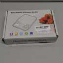 Smart Food Scale Digital Weight Grams and Oz, 3kg/0.1g Kitchen Scale for Weight Loss, Cooking, Baking, Super Accurate, Easy to Clean and Store, Tare Function (Batteries Included)