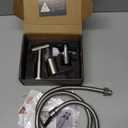 LUFEIDRA Handheld Bidet Sprayer for Toilet-Adjustable Water Pressure Jet Spray with Bidet Hose for Feminine Wash, New Premium Stainless Steel Muslim Shower Toilet Bidet Cloth Diaper Sprayer Set (1 Pack, Brushed Nickel)