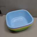 4-Pack 8 Quart Plastic Wash Basin, Small Basins for Children