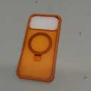 CHAOFEnG Magnetic Compatible with iPhone 17 Pro Max Case with Stand [Military Grade Drop Tested][Compatible with Magnet] Ring Translucent Slim Hard Back Soft Edge, Cosmic Orange