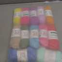Katech 1OO% Cotton Yarn for Crocheting & Knitting–12-Color of 137 Yards/1.76 oz Baby Cotton Yarn Sport Weight CYC #2-Soft & Breathable-Ideal for Dishcloths, Baby Clothes, Potholders