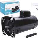 USQ1252 2.5HP Pool Pump Motor Compatible with Century A.O. Smith Hayward Super PumpSuper IIMax - floHayward Northstar Pump Round Flange Pool Motor Single Speed 48Y Frame, 230V