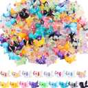 Luminous Mini Resin Axolotl 17 Glow Tiny Little Resin Axolotl hides Plastic Animals Digital Garden Miniature Landscape Aquarium Potting DIY Miniature Dollhouse Decor (51 PCS)